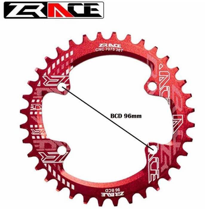Zrace BCD 96 Chainring Chainwheel Narrow Wide Asimetris Crank