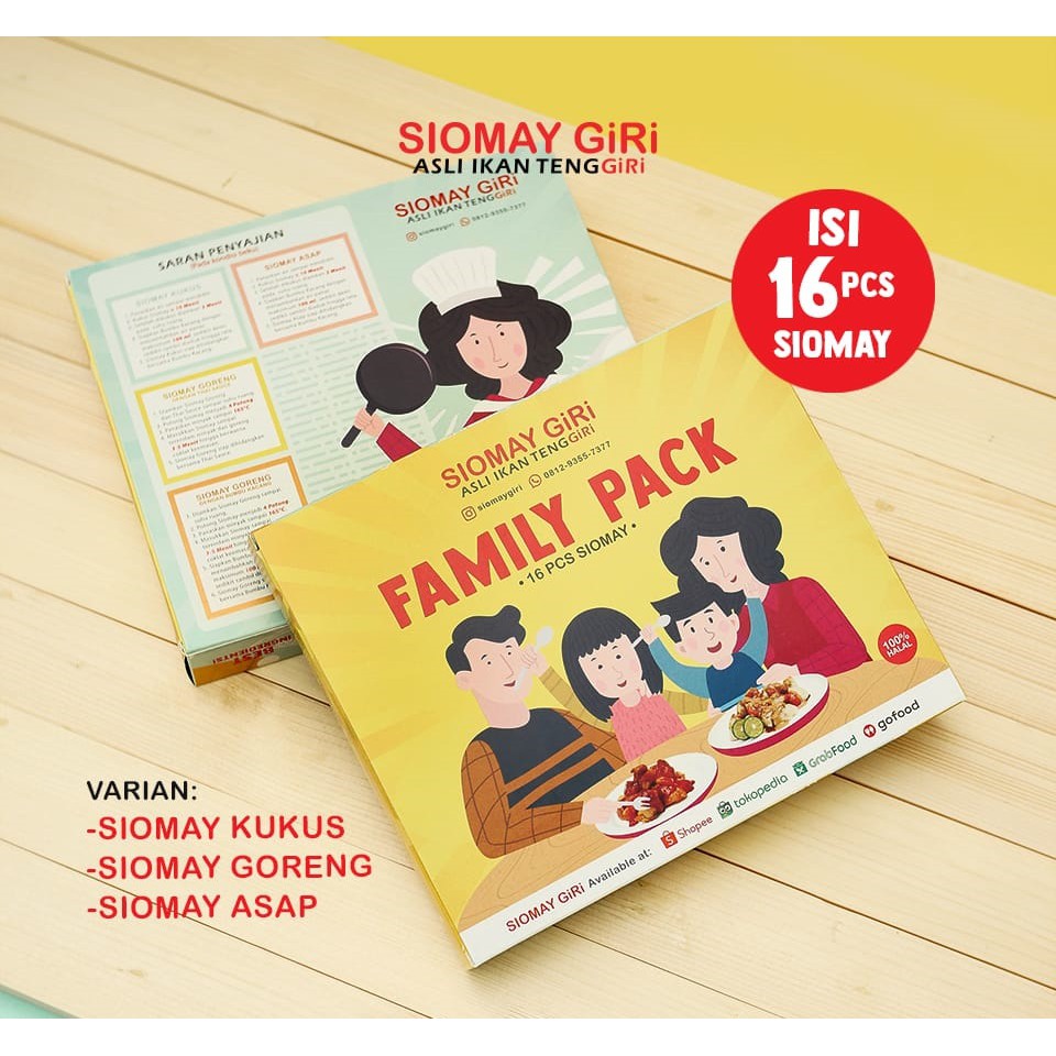 Siomay Asap Asli Ikan Tenggiri Frozen Family Pack