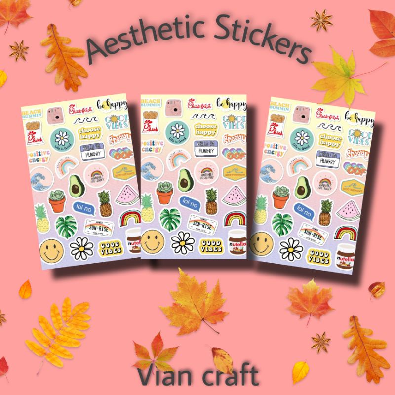 

SMALL & LARGES Aesthetic stickers / Tumblr Stiker Pack Aesthetic Stiker Hp Laptop