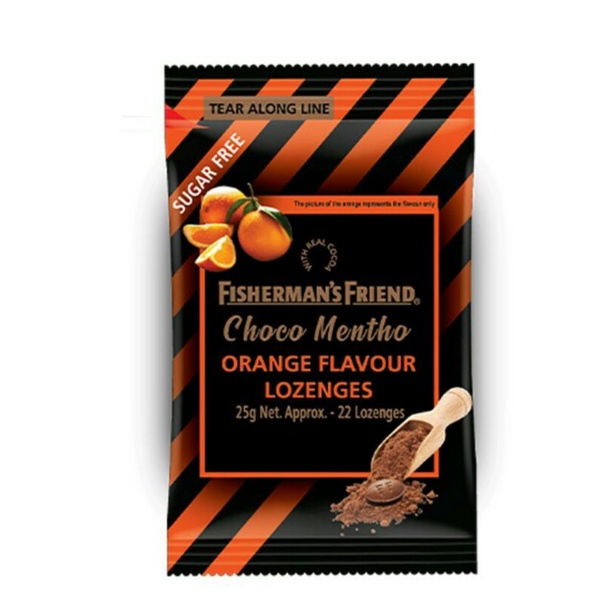 

FISHERMAN'S FRIENDS Choco Mentho Permen Orange Flavour 25 g