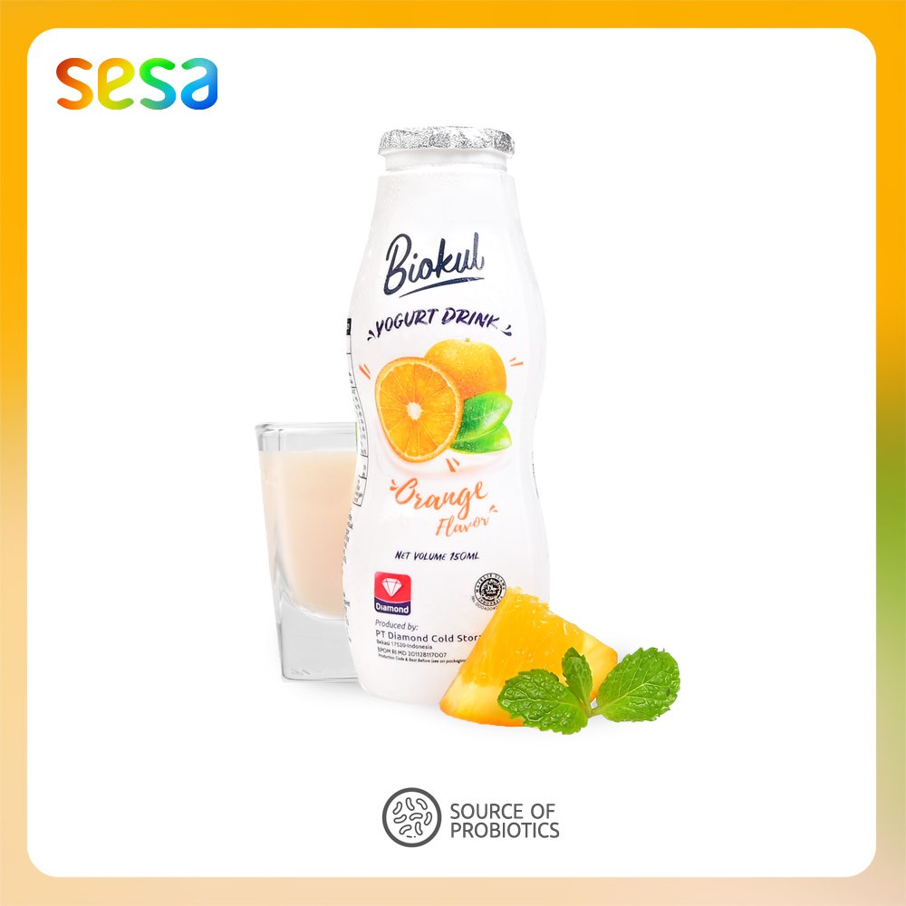 

BIOKUL Drink Yogurt Orange 150ml - Minuman Kesehatan Pencernaan