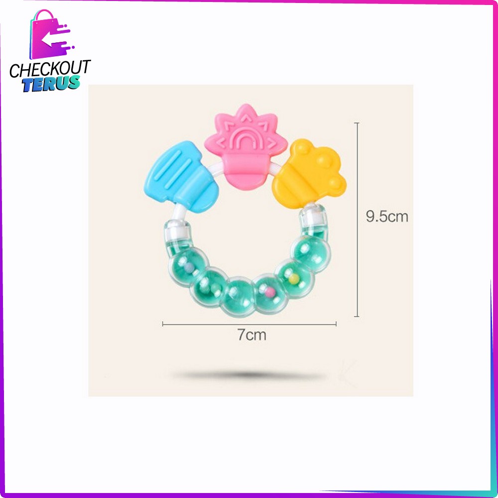 CT M71 Mainan Rattle Genggam Empeng Bayi Maenan Kerincingan dan Gigitan Bayi Baby Teether Toys