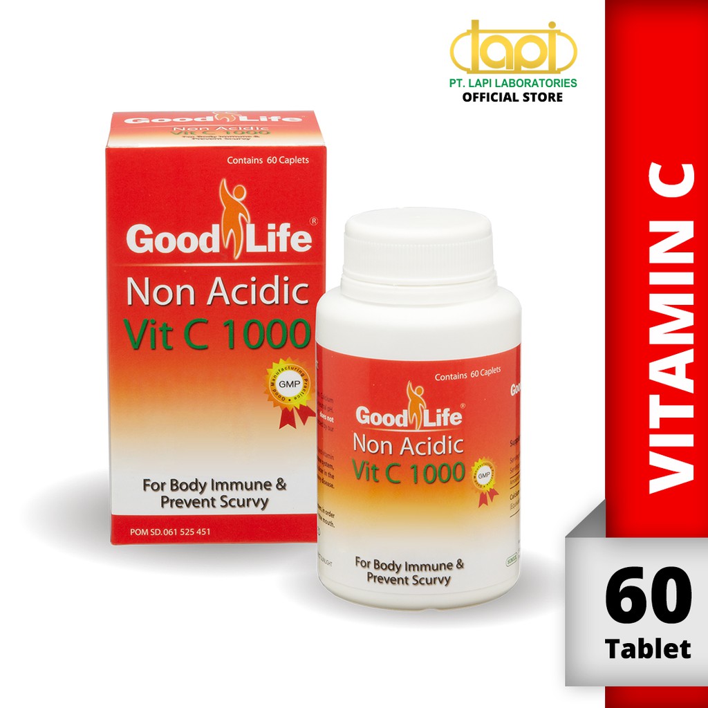 Good Life Vit C 1000 Non Acidic Botol Isi 60 Tablet Suplementasi Vitamin C Shopee Indonesia