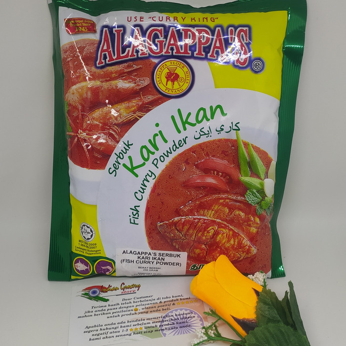 

Bumbu Kari Ikan/Fish Curry Powder Alagappas 250gr