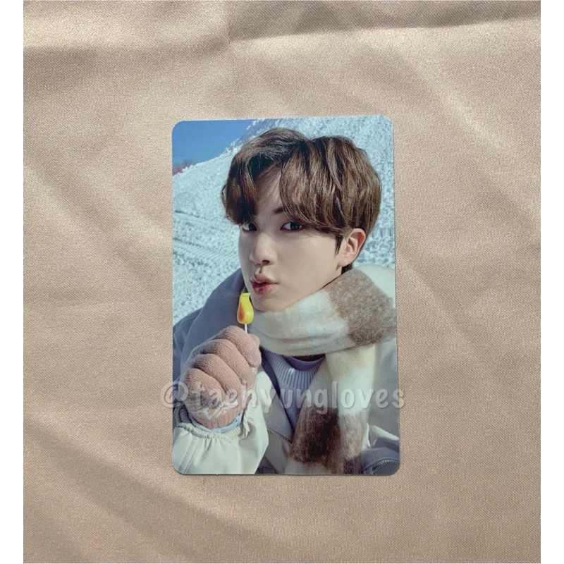 [Ready] BTS WINTER PACKAGE IN GANGWON 2021 JIN SEOKJIN PHOTOCARD PC OFFICIAL SHARING WINPACK