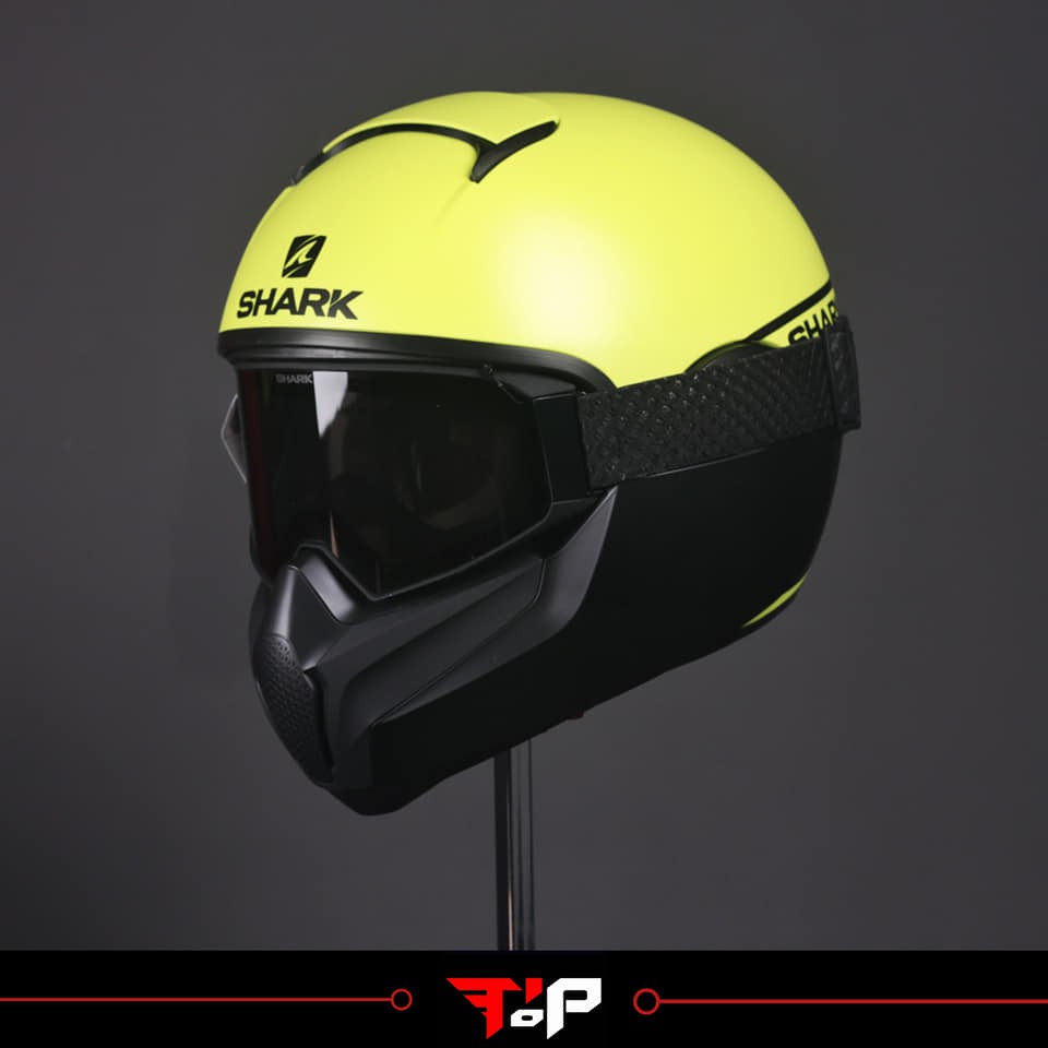 SHARK VANCORE 2 STREET NEON YELLOW HI VIZ HELM FULL FACE
