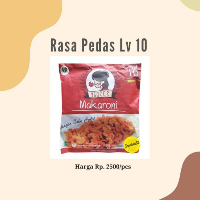 

Makaroni rasa Pedas Level 10