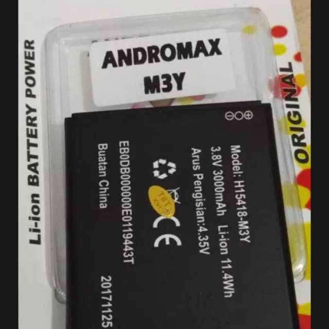 M3Y / M3S / M3Z / DC003 / M26Z1L . M26Z1Z . Original Baterai Modem Wifi Mifi Andromax Smartfren M3Y.