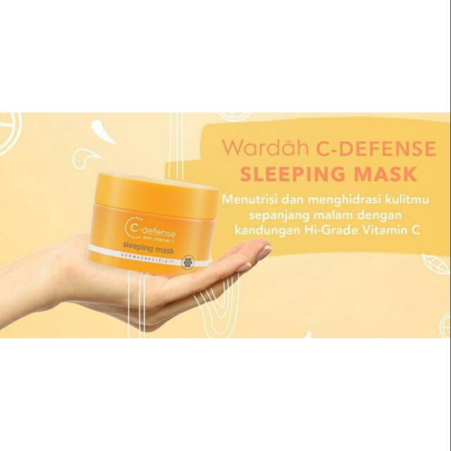 ❤️ GROSIR ❤️ WARDAH C DEFENCE SLEEPING MASK