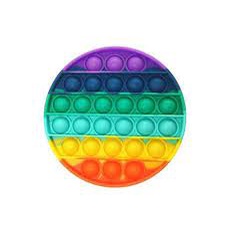 KAGU Fidget Pop It Square Mainan Edukasi Anak Rainbow Popit-BULAT