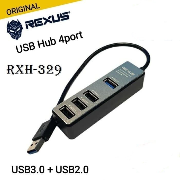 Rexus USB3.0 + USB2.0 / USB Hub 4 Port RXH-329