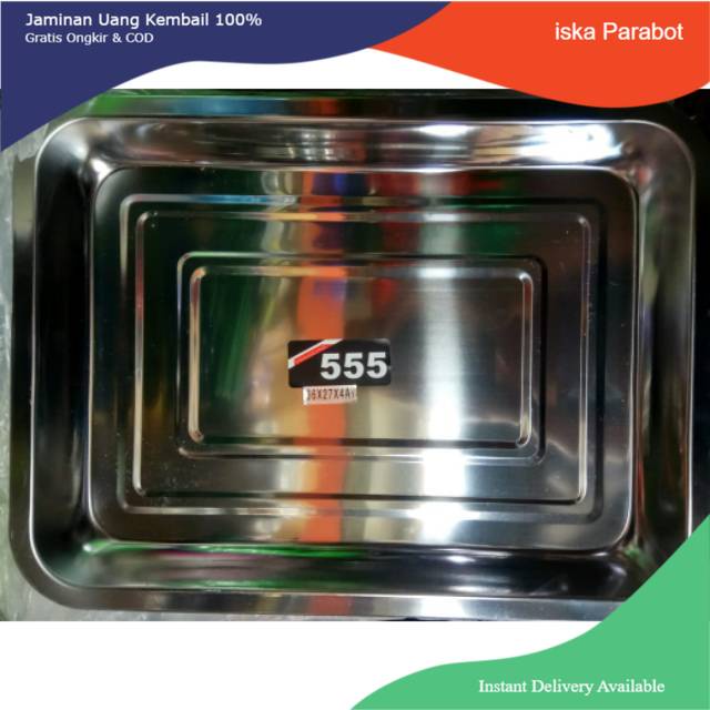 Nampan / Lodor Stainless - Wadah Saji Makanan _ISKA
