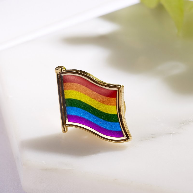 Bros Pin Enamel Bentuk Pelangi Lgbt Gay Pride Peace Untuk Hadiah Teman