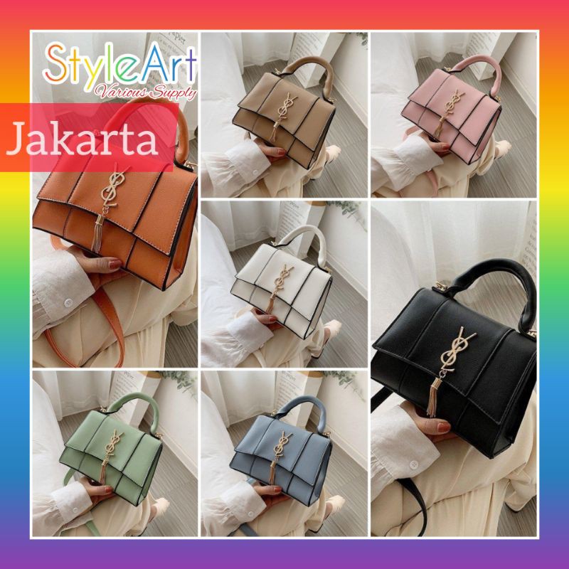 StyleArt SE7062 Tas HandBag Wanita 100% Original Fashion Import Selempang Flap Bag Y8L Cantik Elegan