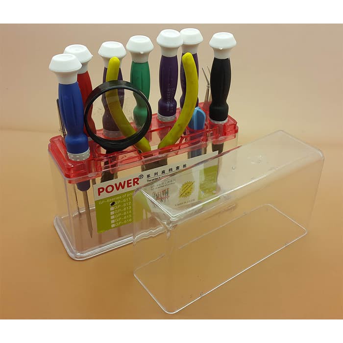 GP-611 CR-V 12 in 1 screwdriver repair kit / obeng set-2