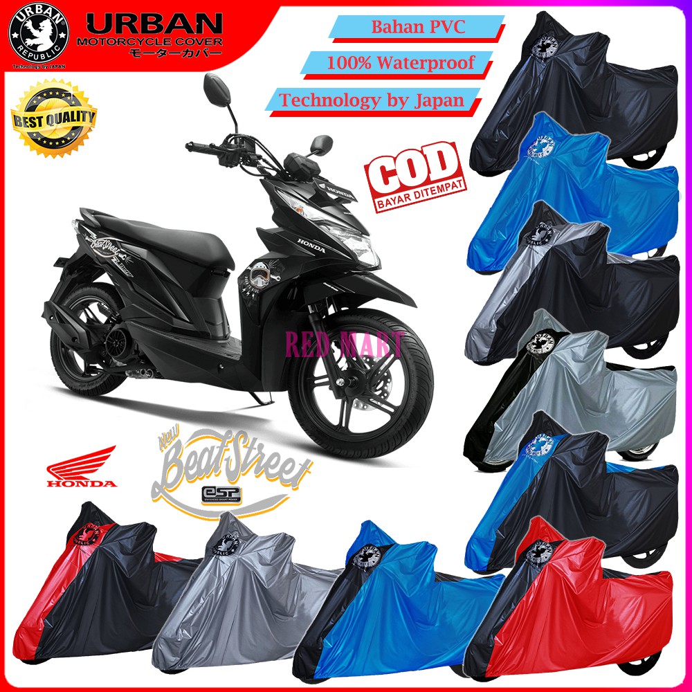 Sarung Penutup Selimut Mantel Pelindung Body Cover Motor HONDA BEAT STREET Waterproof URBAN PVC