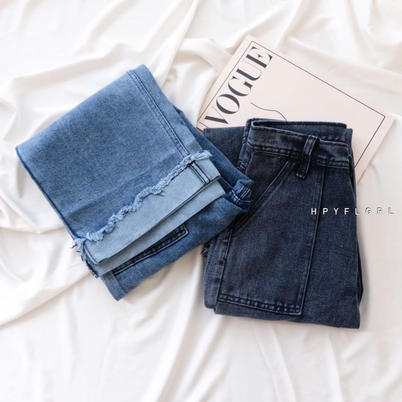 Valca kulot jeans cewek bawah rawis