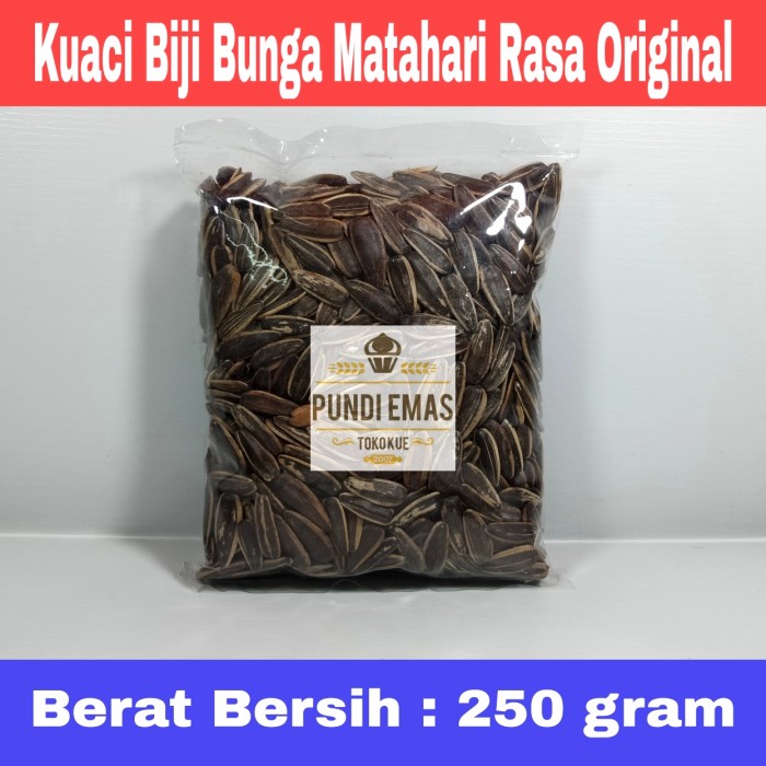 Kuaci Kiloan / Kuaci Biji Bunga Matahari Cemilan 250 Gram / Rasa Original