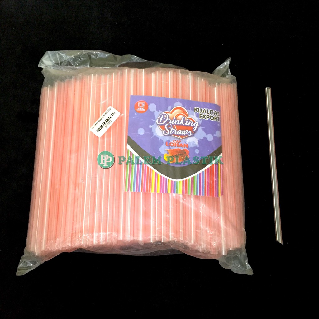 (TERMURAH) Sedotan Plastik Bubble 618 KECIL