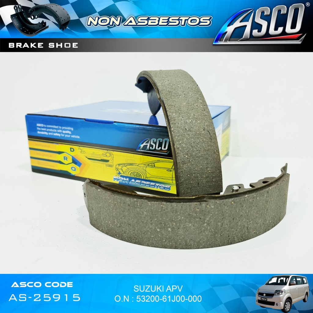 ASCO Kampas Rem Belakang-Brake Shoe Suzuki APV