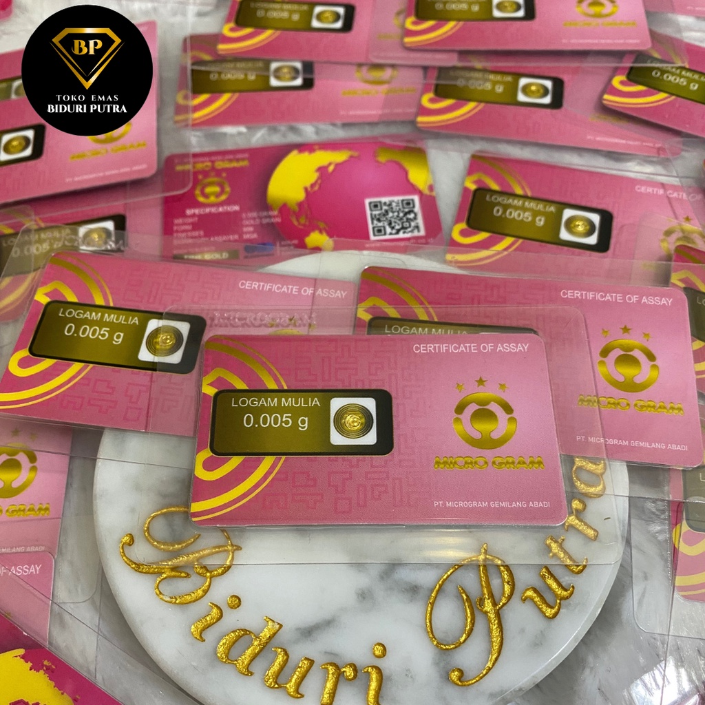 EMAS MINI 0.001gr - 0.1gr LOGAM MULIA 24KARAT DIJAMIN ASLI ORIGINAL MICRO GRAM/ BABYGOLD / MINIGRAM / MINIGOLD  100% EMAS MURNI ASLI TERMURAH TOKO EMAS SOUVENIR PERNIKAHAN TERMURAH HADIAH KADO ULANG TAHUN EMAS BATANGAN EMAS 0,001 TERMURAH-Grosir10-25pcs 0.005
