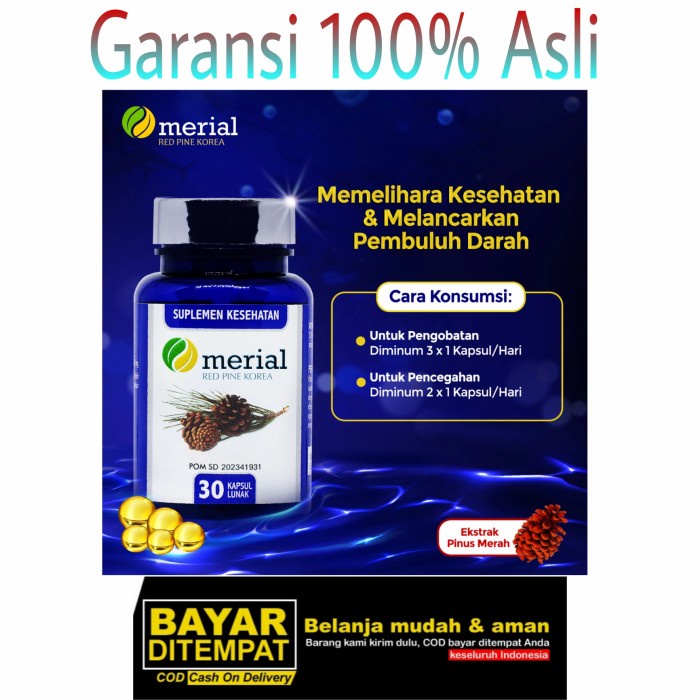 Kesehatan - Merial Fish Oil Suplemen Kesehatan Tubuh