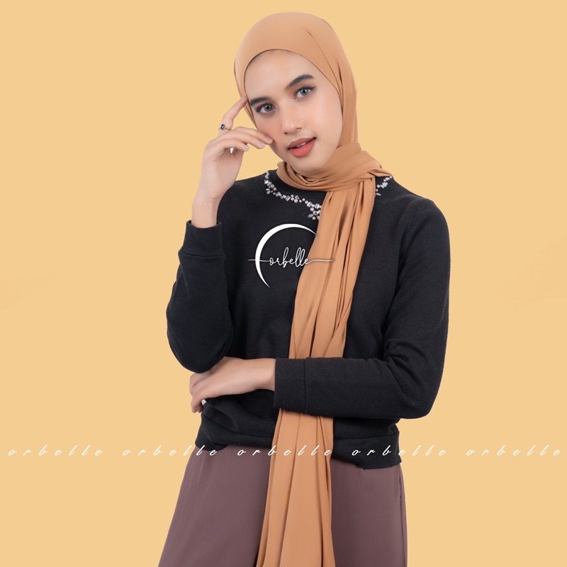 PASHMINA KAOS JERSEY INSTAN BASIC 180X75