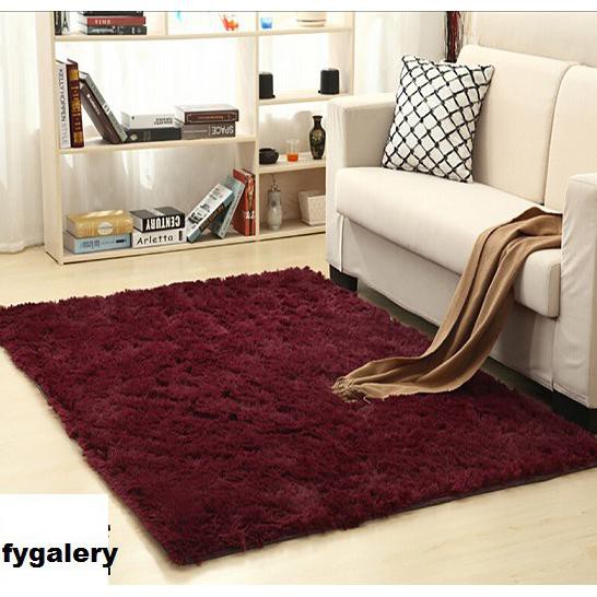 Karpet bulu korea shaggy  karpet Velvet Yoga Anti-skid 100x150cm karpet lembut - serbaada