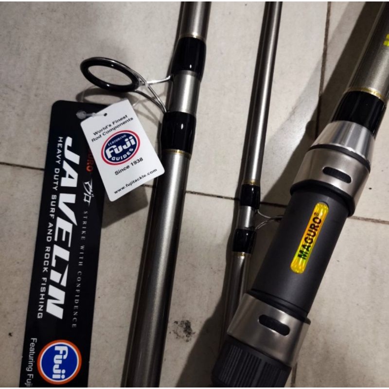 joran pancing sambung III maguro javelin 360 390 cm realseat fuji