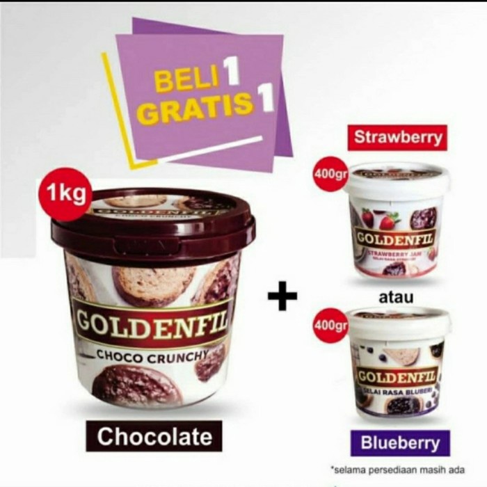 

Promo!! Choco Crunchy Goldenfil 1kg GRATIS 400gr goldenfil