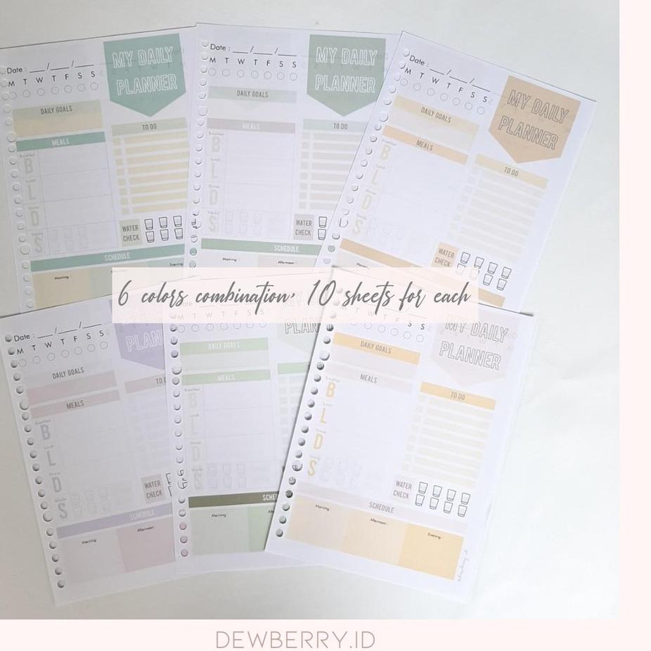 

[KODE 9AHVD] DAILY PLANNER (PAPER ONLY, SIZE : A5&B5) | dewberry.id