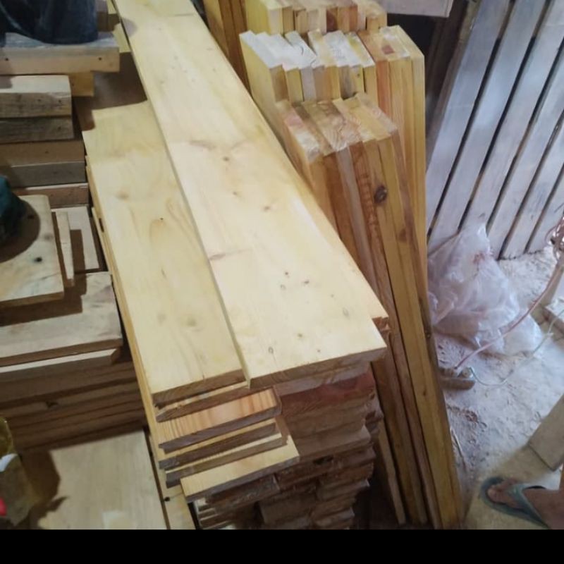 papan kayu jati Belanda 114x7x1,5  (5pcs)