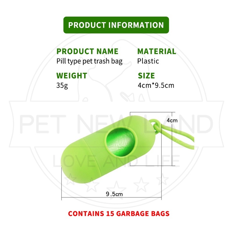 Kotak Kantong Kotoran Sampah Kantong Poop Bag Pet Waste Bag 15/roll