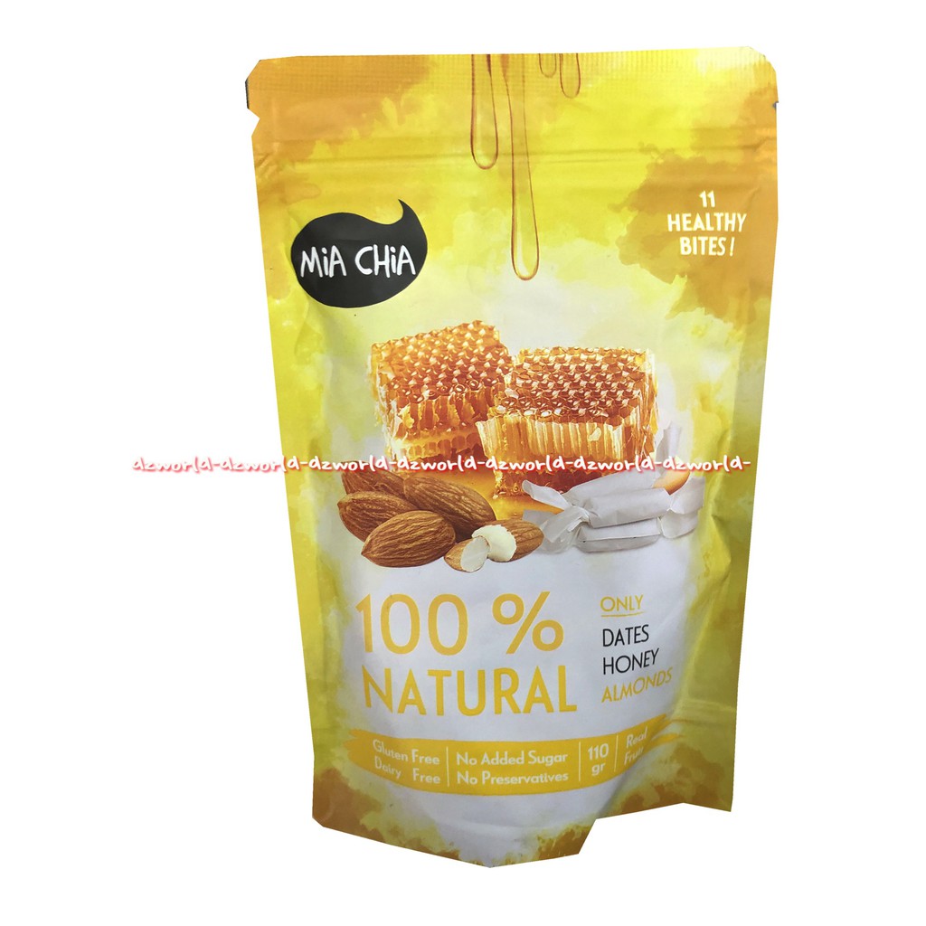 Mia Chia 100% Natural Only Dates Almond Cranberry No Sugar 110gr