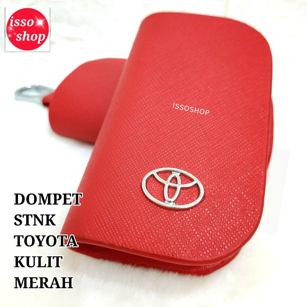 Dompet STNK Toyota Kulit Merah/Dompet STNK/Dompet STNK Kulit Logo Honda/Dompet Stnk/Gantung Kunci  M