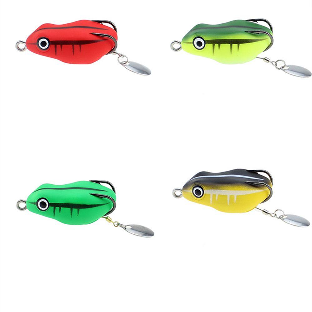 Umpan Pancing Buatan Manusia Hidup Kait Ganda Bass Lures Mengambang Topwater Thunder Frog