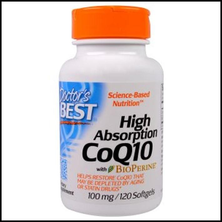 SUPER AMPUH DOCTOR'S BEST, HIGH ABSORPTION COQ10, 100 MG, 120 SOFTGELS