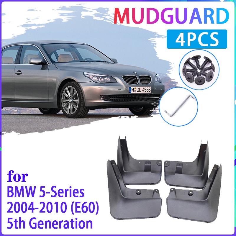 4 Pcs Mudflaps Fender Mudguard Pelindung Splash Untuk Mobil BMW 5 Series E60 2004-2010