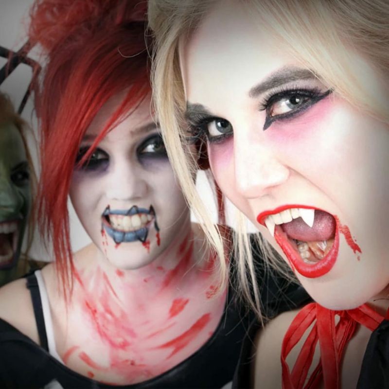 gigi taring palsu fake teeth mainan vampire dracula cosplay zombie serigala