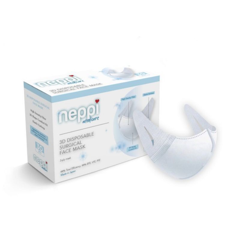 Neppi 3D Disposable Surgical Face Mask Masker Dewasa