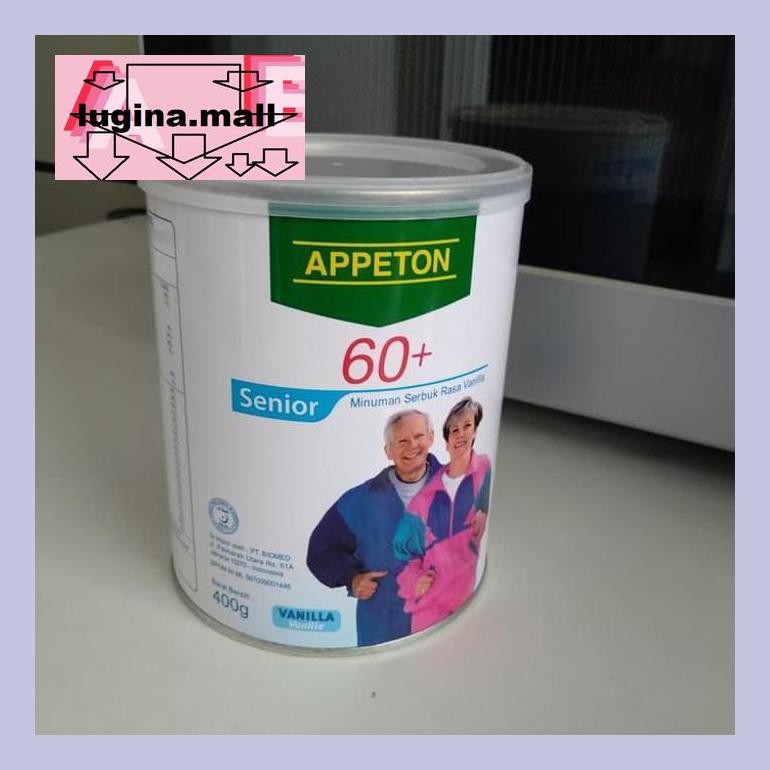 

Lugeypsum 400Gr Appeton 60+/ Susu Lansia/ Susu Orang Tua - Vanilla S30Luu