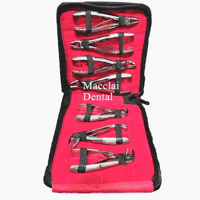 DENTAL TANG CABUT GIGI PEDO ANAK ISI 7 PCS STAINLESS STEEL