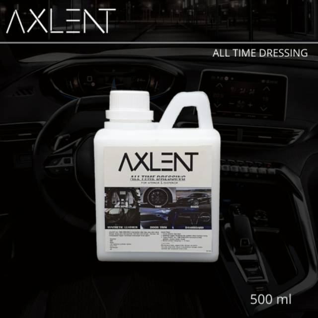 AXLENT ALL TIME DRESSING Penghitam Pengkilap Plastik Karet 500 ml