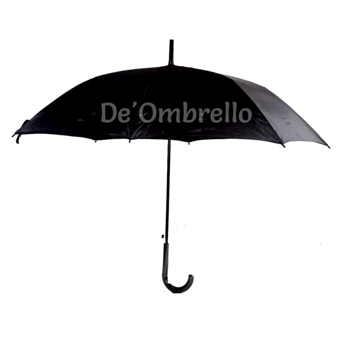 (047)Payung Hitam Standard Polos Import Quality/Black Umbrella