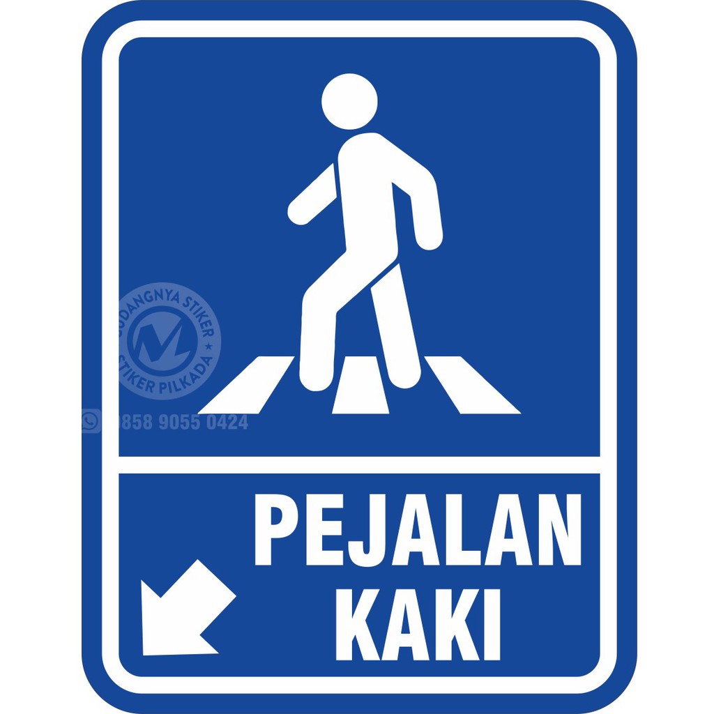 

STIKER VYNIL RAMBU PEJALAN KAKI 35X45CM