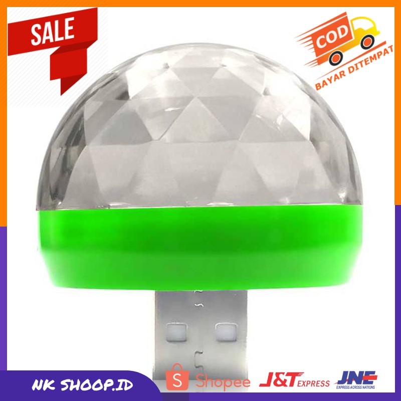 Magic Ball Lampu LED RGB USB Atmospere DJ Light Sound Control