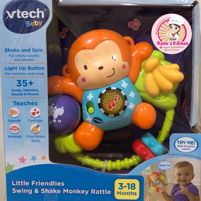 VTECH little swing and shake monkey / baby toys / mainan bayi / baby rattle / teether baby
