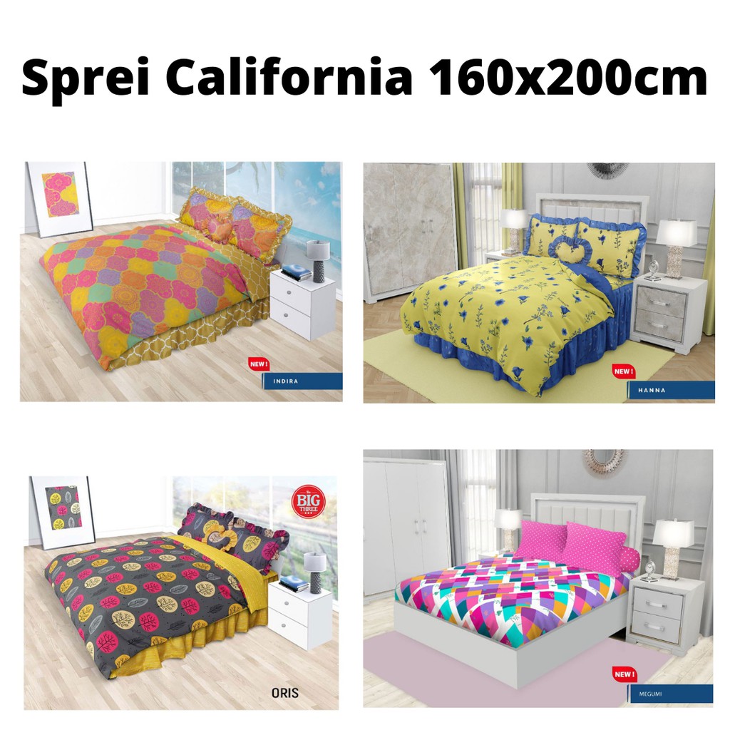 Sprei California Sperei Seprai California Queen Size 160x200 nomor 2 B2