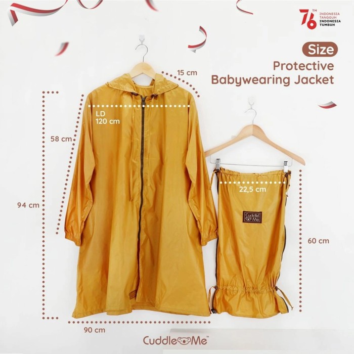 CUDDLEME Babywear Jacket APD Jaket Menggendong Pelindung Bayi