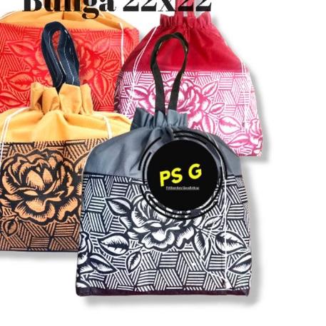 

tas serut hajatan motif 22x22 Bunga (12pcs)